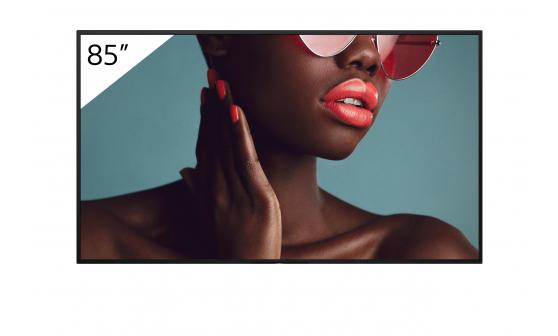 Monitor signage Sony BZ40L, 85", 650nit, 24/7, UHD, panel VA, D-LED, 15.9ms, contrast static 6000:1, contrast dinamic 500000:1, mătuire 58% with low reflection, Android 10, stocare 32GB. Miracast, Chromecast built-in, AirPlay, Apple HomeKit, Google Play Store. Conectivitate: WiFi (2.4GHz, 5GHz), BT