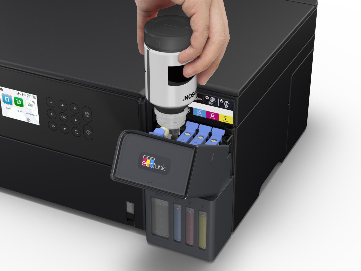 Multifunctional inkjet EPSON EcoTank L6360, CISS, format A4, Color, Duplex, USB + LAN + Wi-Fi - Imprimante, Scanere & Consumabile - imaginea 2