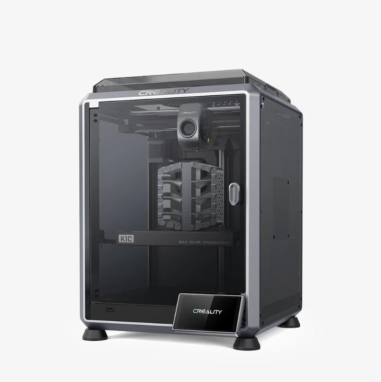 Imprimanta 3D Creality K1C, ( Printare carbon) Tehnologie FDM, viteza printare 600mm/s, Precizie 100 +/-0.1mm, Diametru filament: 1.75mm, tip filament compatibil: ABS, PLA, PETG, PET, TPU, PA, ABS, ASA, PC, PLA-CF, PA-CF, PET-CF, Transfer fisier: USB drive,WIFI temperatura duza:300 C, Format - Imprimante 3D