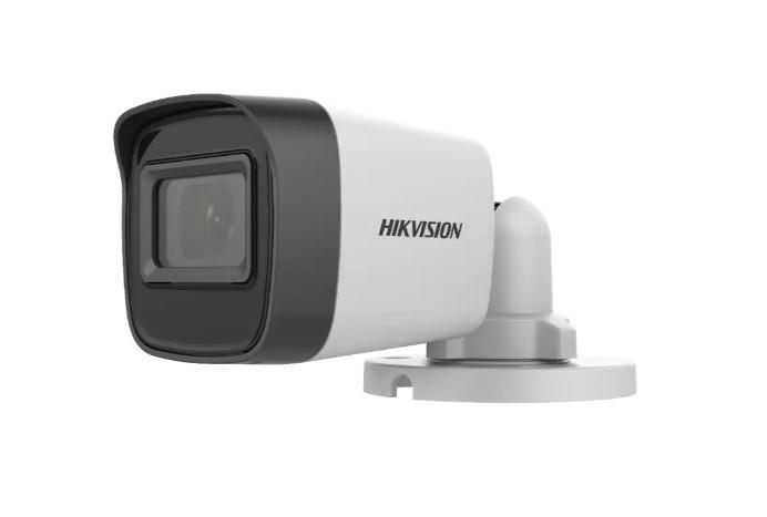 Camera supraveghere Hikvision DS-2CE16D0T-ITPF(3.6mm) 2 MP Fixed Mini Bullet, IR: up to 25 m IR distance, 1x TVI/AHD/CVI/CVBS analog output, tensiune de alimentare: 12Vcc, max 2.2W, dimensiuni: 57.9 mm × 60.9 mm × 138.8 mm, greutate: 141 g,temperatura de operare: -40 °C to 60 °C. - Securitate