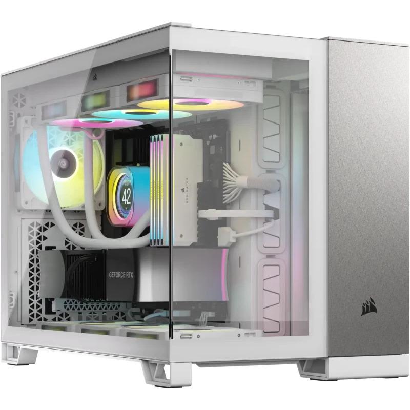 Carcasa CORSAIR 2500X, RGB, Mid Tower, Grey - Carcase