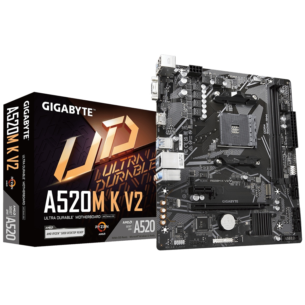 Placa de baza Gigabyte A520M K V2, Socket AM4, DDR4, Micro-ATX - Componente PC