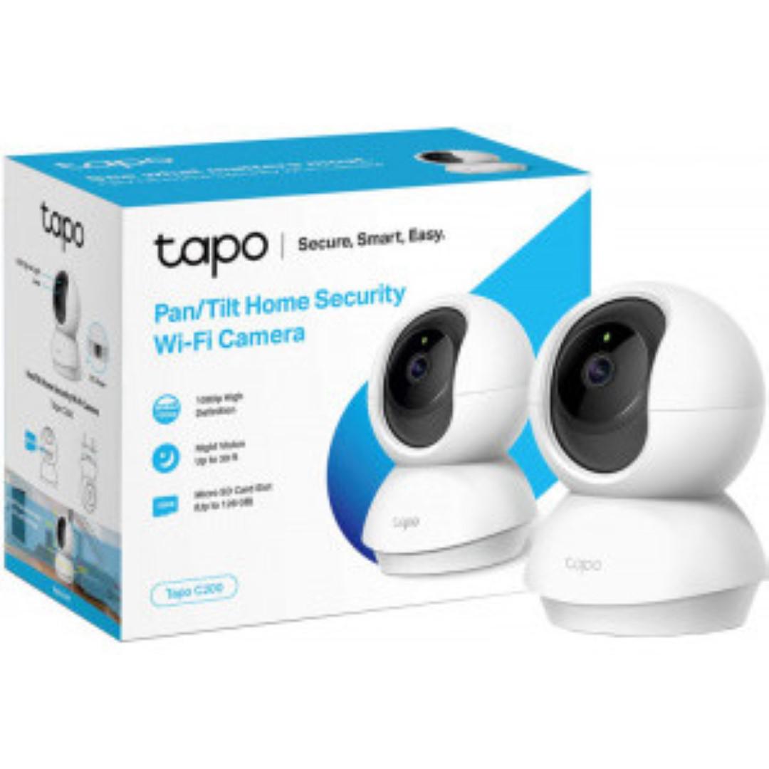 Camera Supraveghere WIFI Tp-link, wireless Tapo C200, Senzor 1/2.9″, 1080p, 15fps, Cerințe sistem: iOS 9+, Android 4.4+, Distanță focală: 4mm, f2.4, 2-way audio, Microfon și difuzor încorporat, 2.4 GHz, WEP, WPA/WPA2-PSK. - Camere supraveghere IP