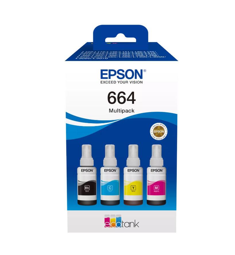 Cartus Epson T6646, Black, Cyan, Magenta, Yellow
