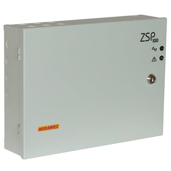 Sursa de alimentare pentru sisteme de detectie incendiu 24V/5.5A in cutie metalica Merawex ZSP100-5.5A-07 , loc pentru 2 acumulatori 12V/9Ah, Tensiune de intrare: 100/230VAC, eficienta ridicata sub sarcina si consum redus, comunicare RS-232 / RS-485, rata scazuta de esec (0,5% in trei ani), iesiri - Accesorii