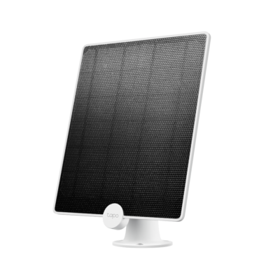 TP-LINK PANOU SOLAR PENTRU CAMERE TAPO TAPO A200, Captează energie solară și oferă alimentare non-stop pentru camerele Tapo care funcționează cu acumulatori (Tapo C420 și Tapo C400).Putere de încărcare de până la 4.5 W, , 237.96 x 174.85 x 17.5mm, Port de încărcare micro USB - Accesorii