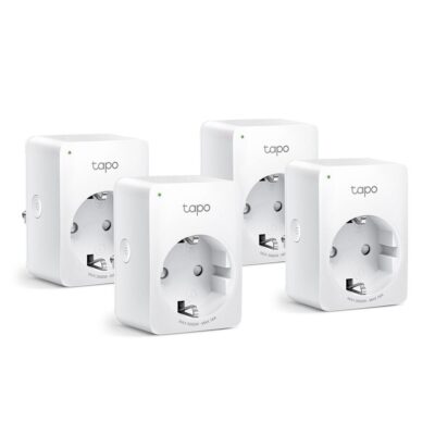 TP-Link MINI SMART WI-FI SOCKET TAPO P110(4-PACK), Protocol: IEEE 802.11b/g/n, Bluetooth 4.2 (doar pentru onboarding), 2.4 GHz, Cerințe de sistem: Android 4.4 sau o versiune mai recentă, iOS 9.0 sau o versiune mai recentă, Cerinte de alimentare: AC 220-240 V~50/60 Hz 10 A. - Automatizari casa