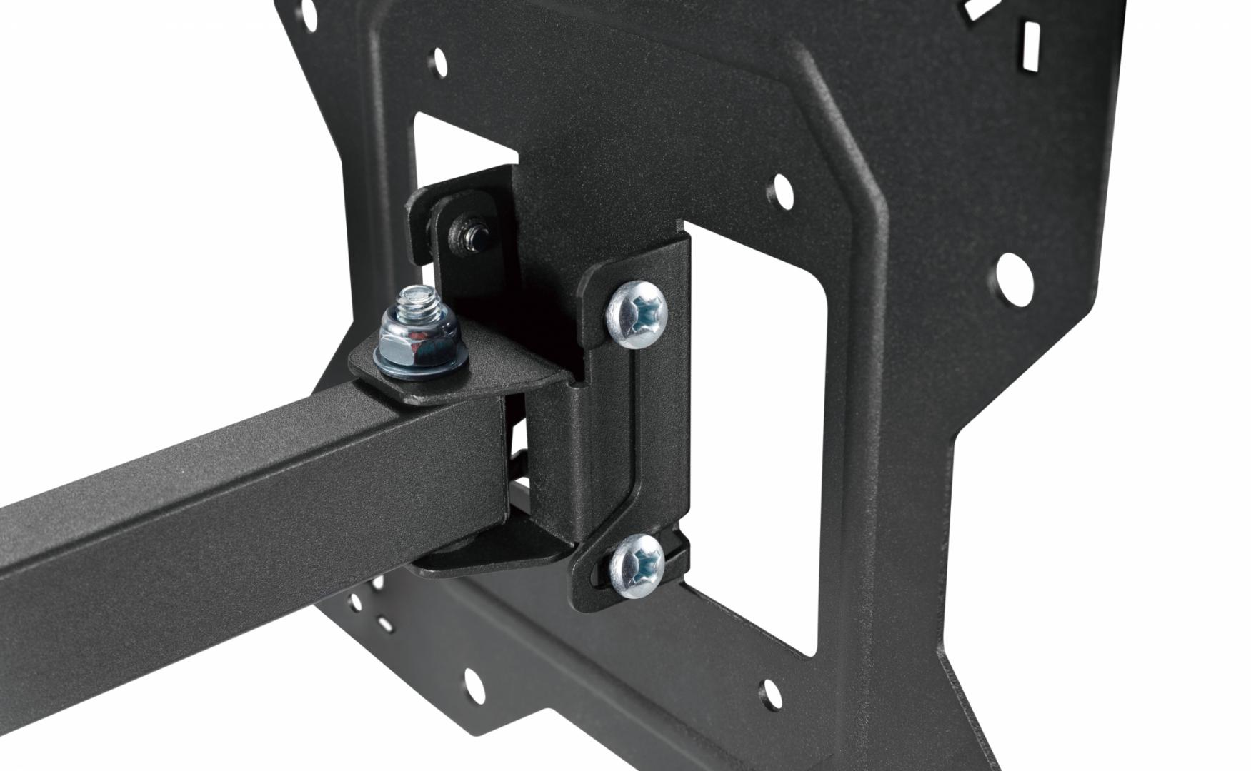 Suport de perete Akai cu inclinatie +3/-10°, diagonala display 23″-43″, VESA min. 100×100, VESA max. 200×200, suporta pana la 30kg, distanta fata de perete MAX 378mm, negru - Suporturi TV / Monitor - imaginea 6