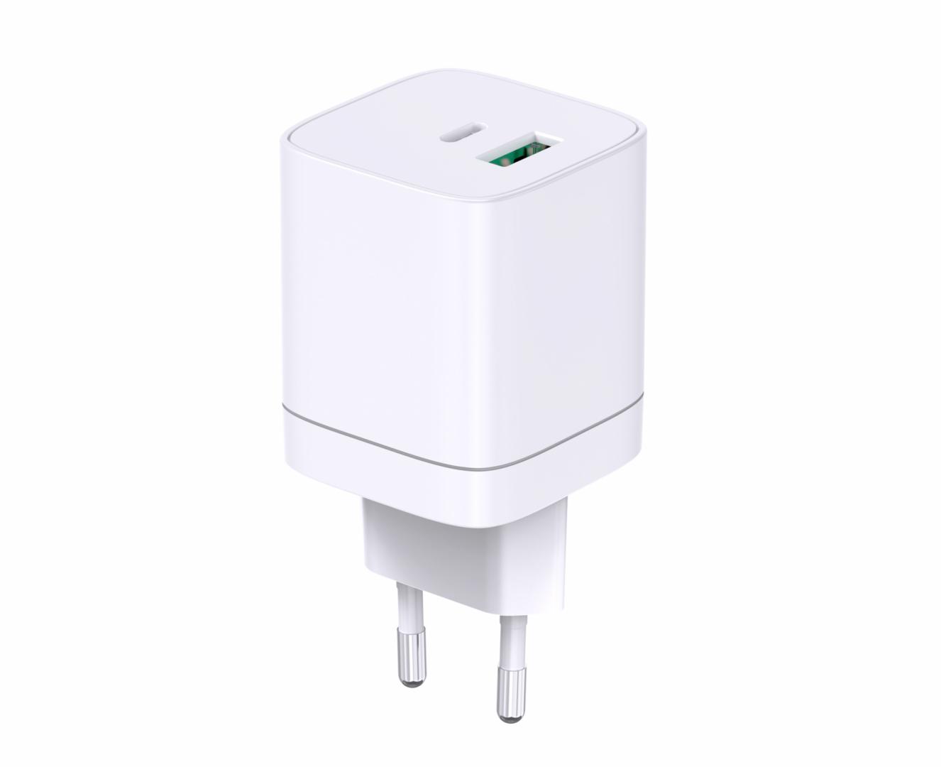 INCARCATOR SERIOUX 45W USB-C & USB-A de perete, USB-C: 5V/3A, 9V/3A, 12V/3A, 15V/3A, 20V/2,25A (45W) PPS: 3,3-11V/4,05A (45W), USB-A: 5V/3A, 9V/2A, 12V/1,5A (18W) USB-C+USB-A: 30W+12W=42W max. - Incarcatoare telefoane