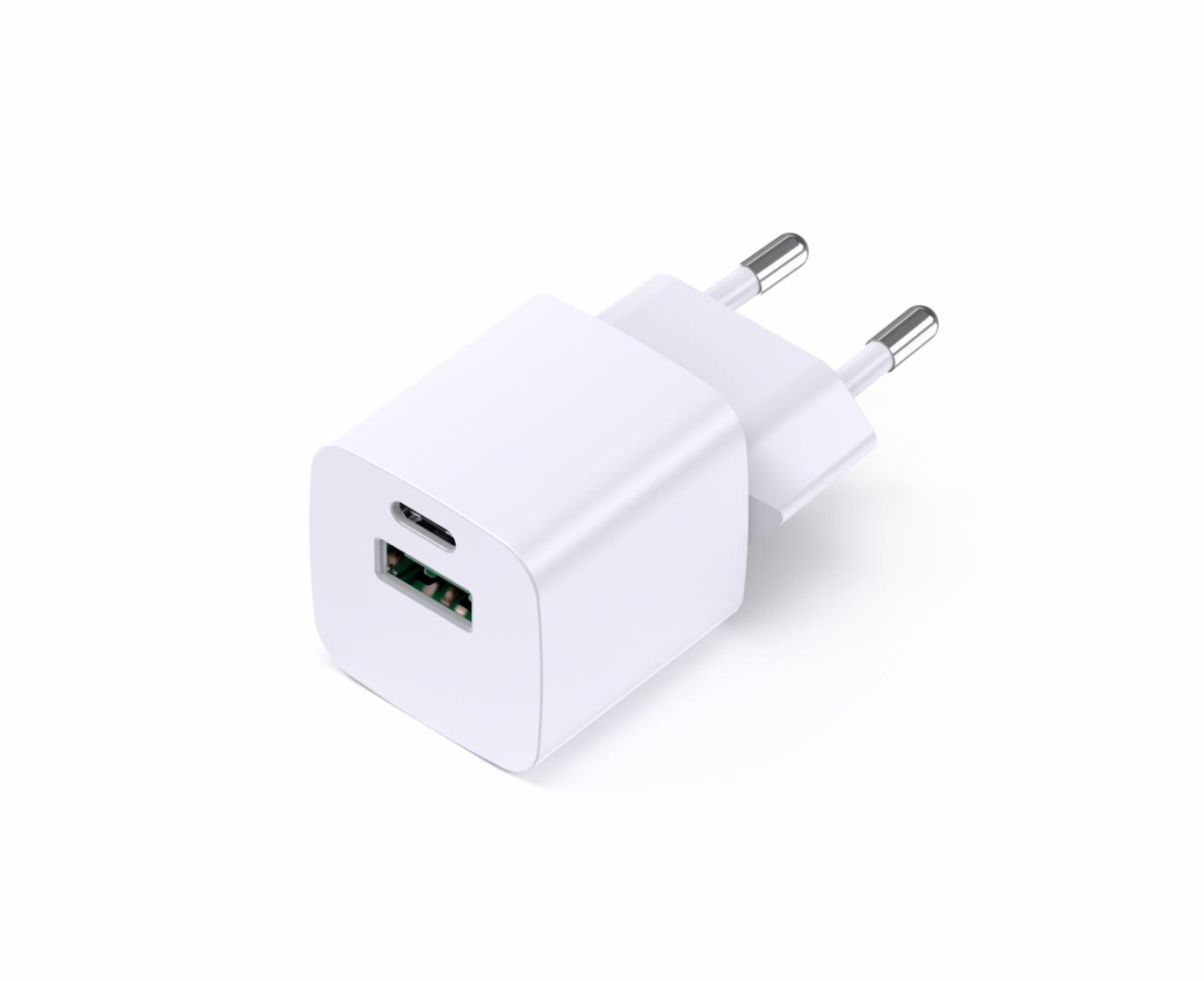 INCARCATOR SERIOUX 30W USB-C & USB-A de perete, Alimentator/încărcător cu USB, Ieșire USB-C: USB-C: 5V/3A, 9V/3A, 12V/2,5A, 15V/2,0A, 20V1,5A (30W) PPS: 3,3V-11V/3,0A, 3,3V-16,0V/2,0A (33W), USB-A: 5V/3A, 9V/2A, 12V/1,5A (18W) USB-C+USB-A: 5V/3A (15W) - Incarcatoare telefoane - imaginea 3