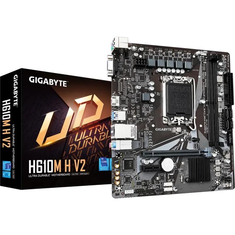 Placa de baza Gigabyte H610M H V2, Socket 1700, DDR5, Micro-ATX - Componente PC