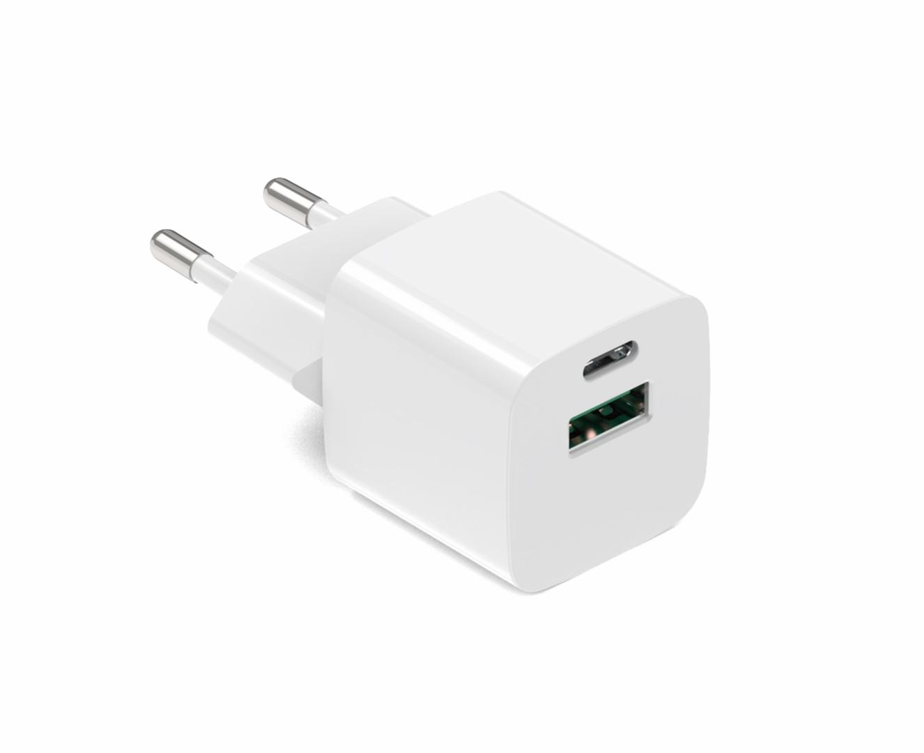INCARCATOR SERIOUX 30W USB-C & USB-A de perete, Alimentator/încărcător cu USB, Ieșire USB-C: USB-C: 5V/3A, 9V/3A, 12V/2,5A, 15V/2,0A, 20V1,5A (30W) PPS: 3,3V-11V/3,0A, 3,3V-16,0V/2,0A (33W), USB-A: 5V/3A, 9V/2A, 12V/1,5A (18W) USB-C+USB-A: 5V/3A (15W) - Incarcatoare telefoane - imaginea 4
