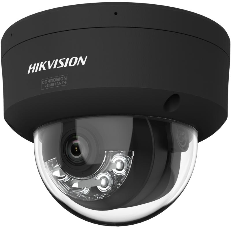 Camera de supraveghere IP Dome 8MP Smart Hybrid Light with ColorVu Hikvision DS-2CD2147G3-LIS2UY(2.8MM)/BK, lentila fixa 2.8mm, iluminare min: Color: 0.0001 Lux @ (F1.0, AGC ON),0 Lux with light, lumina alba / IR: 30m, microfon dublu incorporat, interfata audio: 1 input (line in)/1 output (line - Camere supraveghere IP