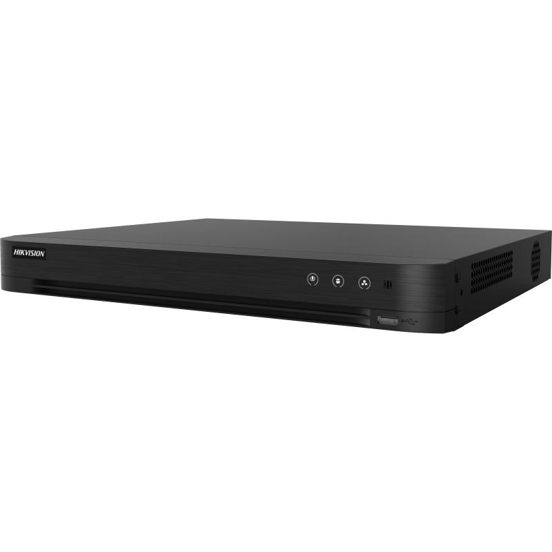 DVR Hikvision 4 canale IDS-7204HUHI-M2/XT H.265 Pro+/H.265 Pro/H.265/H.264+/H.264 video compression, BNC interface (1.0 Vp-p, 75 Ω), supporting coaxitron connection, up  to 8-ch IP camera inputs (up to 8MP), 2 x SATA, dimensiuni: 384 × 313 × 52 mm, greutate: 1.16kg.