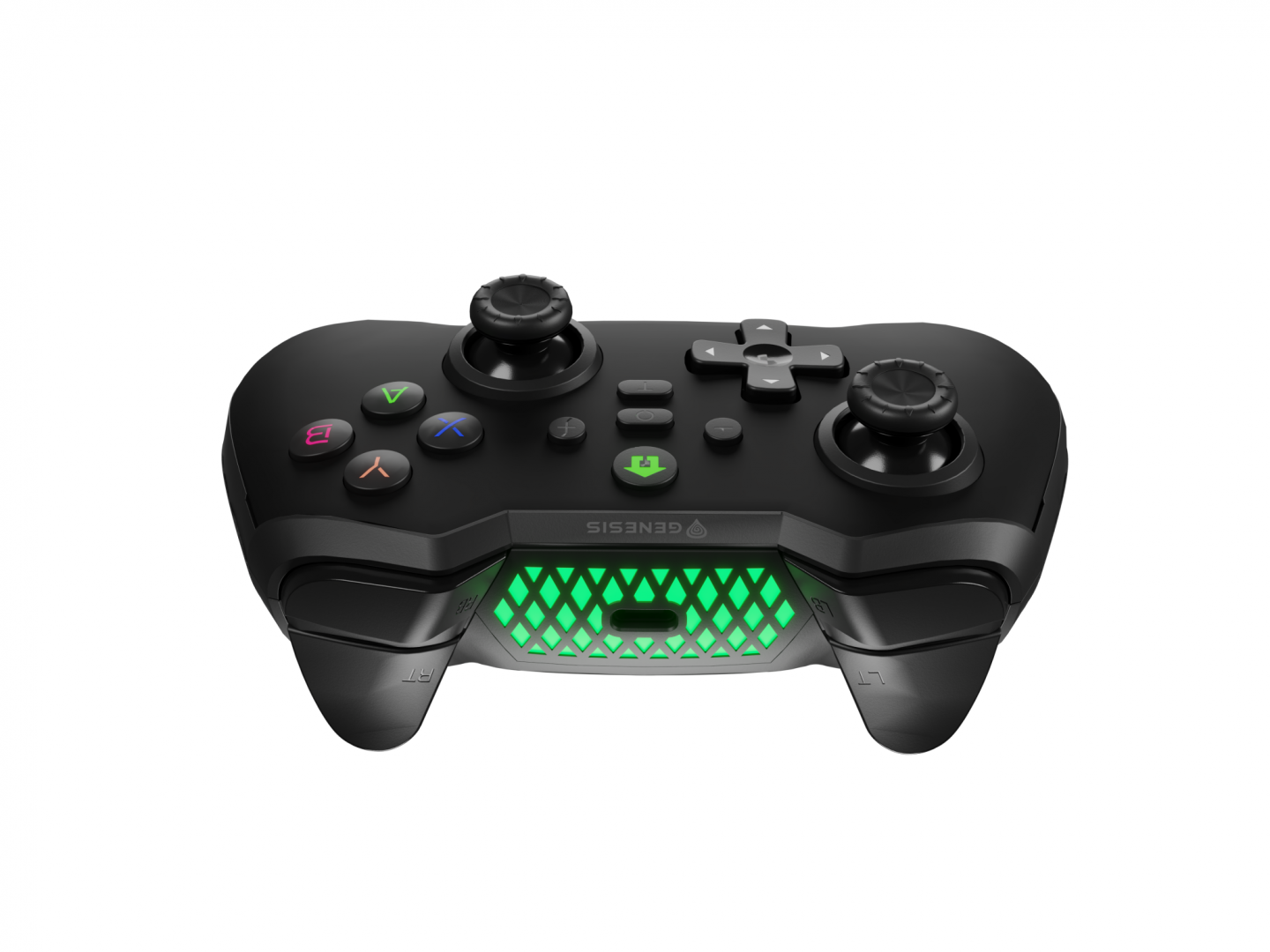 Controller wireless Genesis Mangan 400, tip Analog/Digital, interfata USB, bluetooth, numar butoane 19, lungime cablu 200 cm, acumulator 000 mAh, compatibilitate Android, iOS, MAC, Windows 10,11,7,8, negru - Accesorii console & PC