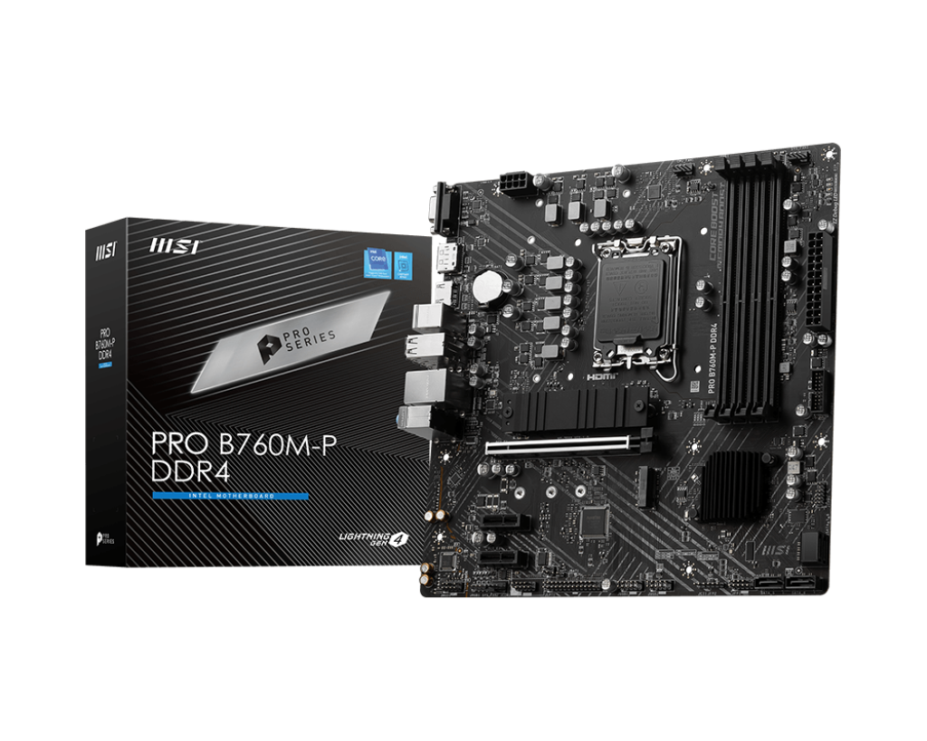 Placa de baza MSI PRO B760M-P DDR4, Socket 1700, DDR4, Micro-ATX - Componente PC
