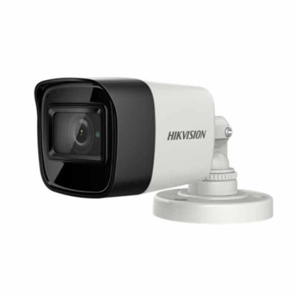 Camera de supraveghere Hikvision Turbo HD Bullet, DS-2CE16H0T-ITFS (2.8mm); 5MP; Microfon audio incorporat( semnalul audio – video se transmite pe acelasi cablu coaxial); rezolutie: 5 MP, 2560 × 1944; 5MP@ 20fps, 4MP@30fps, 4MP@25fps, 1080P@30fps, 1080P@25fps; iluminare: 0.01 Lux@(F1.2, AGC ON), 0 - Securitate