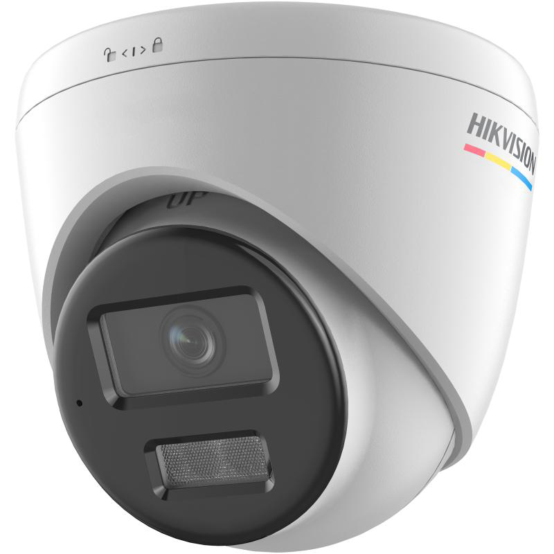 Camera de supraveghere IP Turret 4MP ColorVu Hikvision DS-2CD1347G2H- LIU(4MM), lentila fixa 4mm, iluminare: Color: 0.0005 Lux @ (F1.0, AGC ON),B/W: 0 Lux with IR: 30m, microfon incorporat, interfata: 1 x RJ45 10 M/100 M self-adaptive Ethernet port, alarma la evenimente: Motion detection (support - Camere supraveghere IP