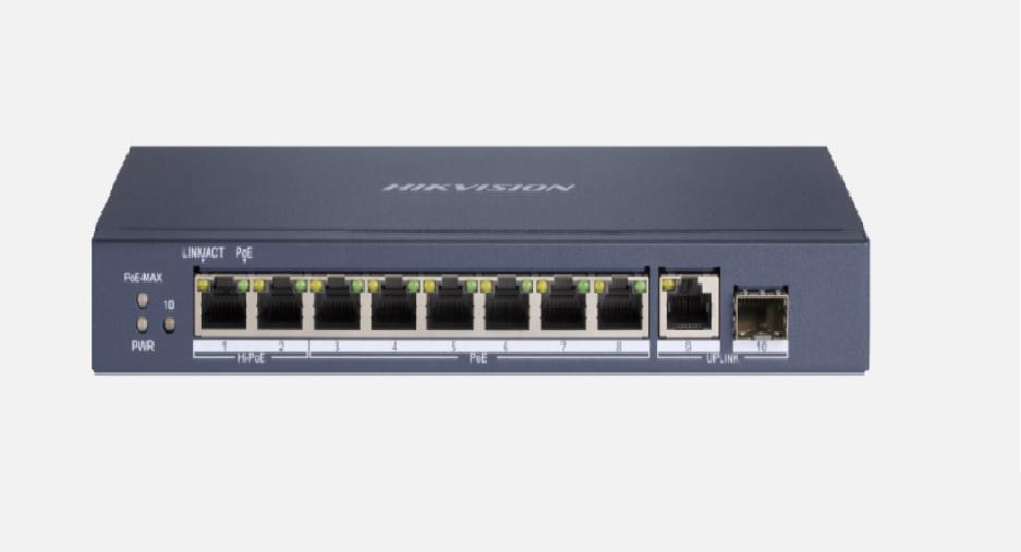 Switch Hikvision DS-3E0510HP-E, 8-port, PoE - PC, Periferice & Software
