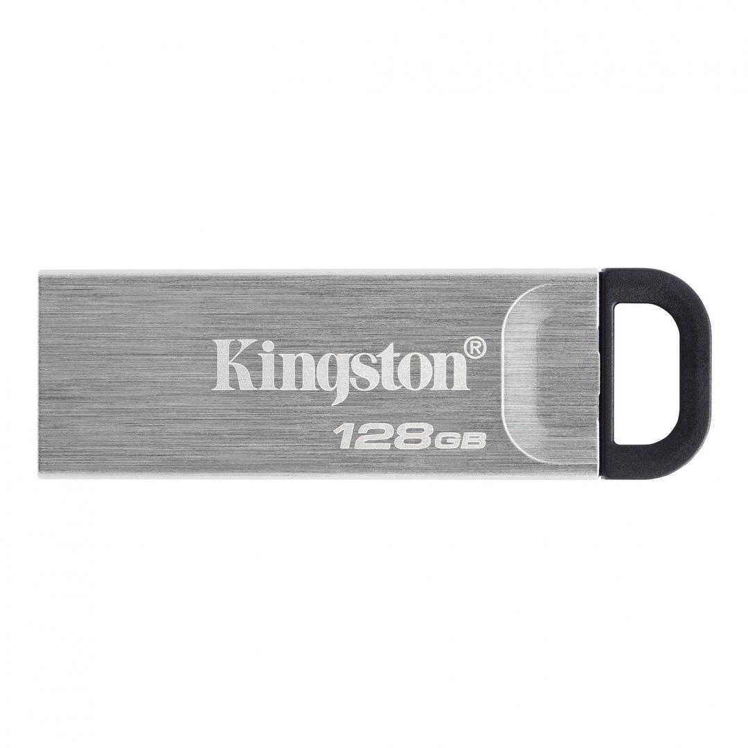 Memorie USB Kingston DataTraveler Kyson 128GB, USB 3.2, Argintiu - Memorii USB