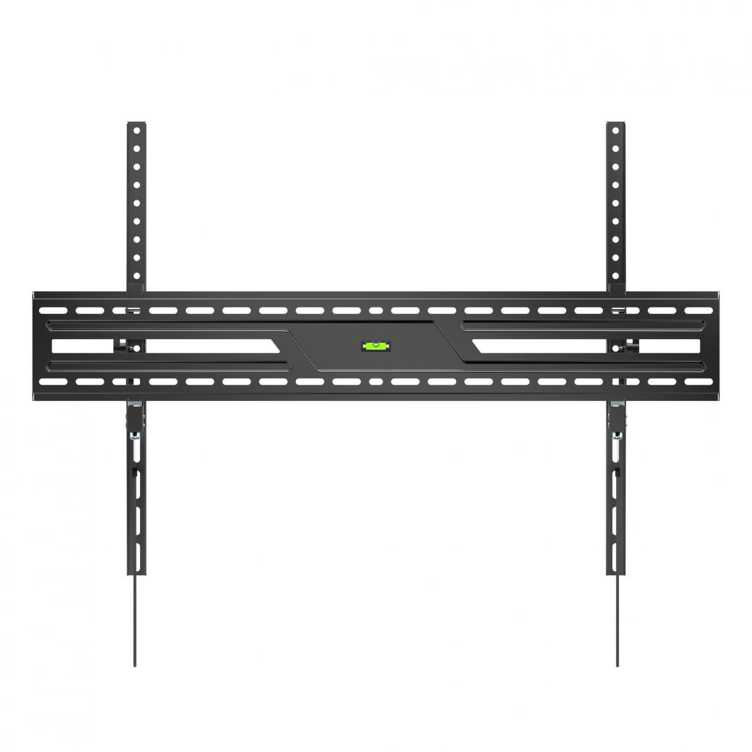 Suport perete TV Serioux 43-100" Tilt 75kg Profil 85mm Material: Otel Finisarea suprafeței: vopsea electrostatica Dimensiune ecran: 43"-100" Compatibilitate VESA: 75x75, 100x100, 100x150, 150x100, 100x200, 200x100, 150x150, 200x200, 200x300, 300x200, 200x400, 400x200, 300x300, 300x400, 400x300