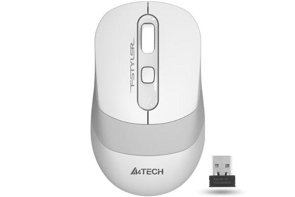 Mouse Wireless A4TECH FG10 Fstyler, 2000 dpi, Alb - Mouse