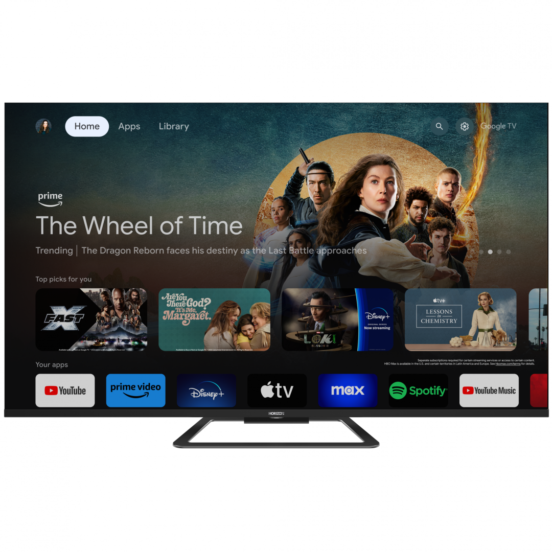 QLED TV HORIZON 4K-GTV 50HQ8590U/D, 50″ QLED, 4K Ultra HD (2160p), Dolby Vision HDR / HDR10 / HLG, Digital TV-Tuner DVB- S2/T2/C, CME 800Hz, Googlecast + Google Assistant + BT, Contrast 3000:1, 350 cd/m2,1x LAN (RJ45), 1 xCI+, 4x HDMI (v2.0), 2x USB (v2.0), 1x USB (v3.0), 1x AV IN(Mini), 1x AUX, 1x - Televizoare
