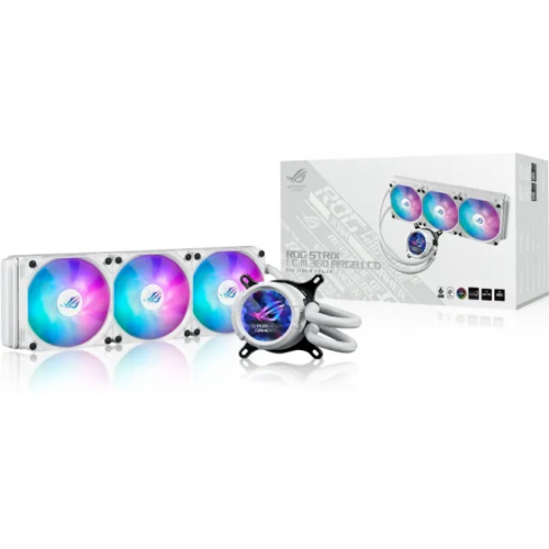 Cooler Procesor ASUS ROG Strix LC III 360 ARGB White Edition, Lichid, 12 cm, 3 ventilatoare, aRGB