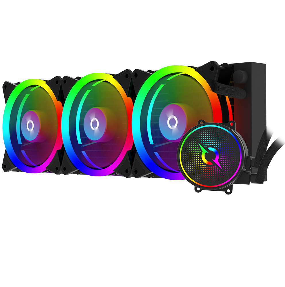 Cooler Procesor AQIRYS AQUARIUS 360 AIO, Lichid, 3 ventilatoare, aRGB - Componente PC
