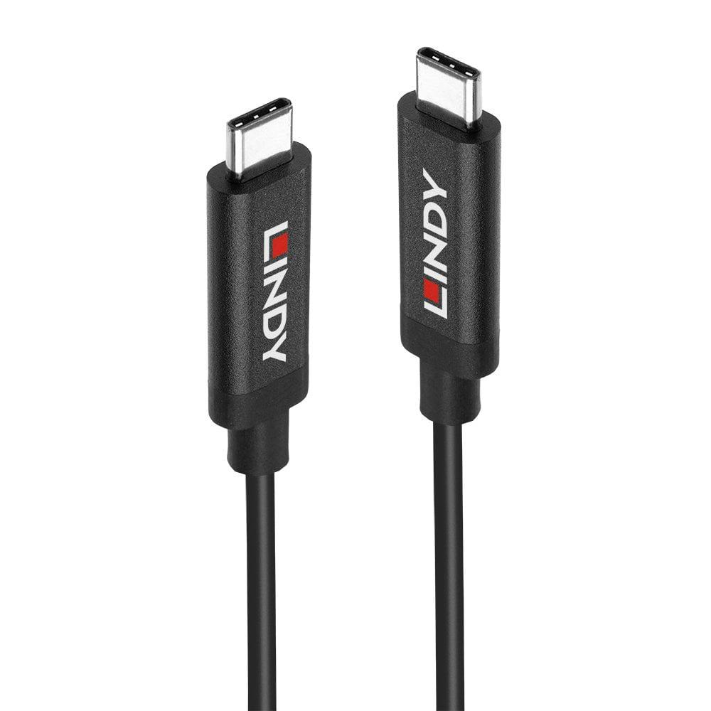 Cablu Lindy LY-43348, Active USB 3.2 Gen 2 C/C, 3m, negru - Cabluri periferice