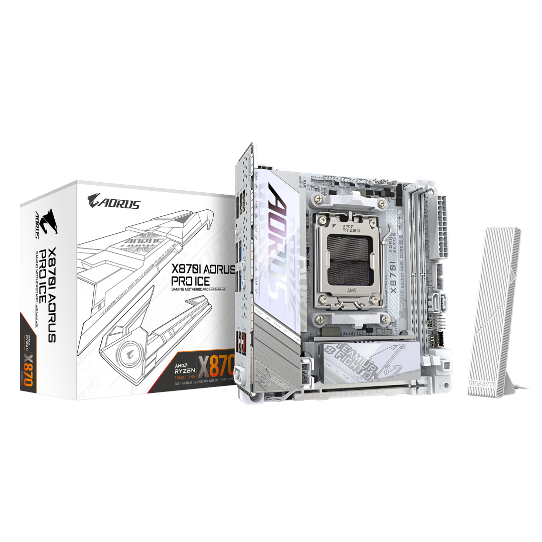 Placa de baza Gigabyte X870I AORUS PRO ICE, Socket AM5, DDR5, Mini-ITX - Componente PC