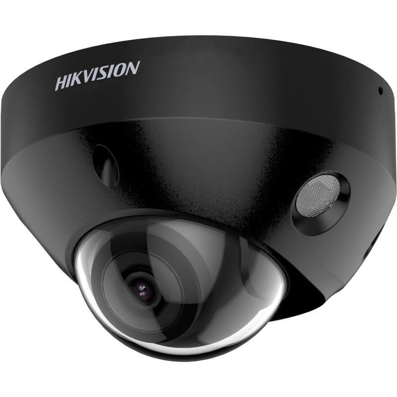 Camera supraveghere Hikvision Mini Dome DS-2CD2547G2-LS(2.8mm)(C) (BLACK), 4MP, WDR 130dB,24/7 colorful imaging, 1/1.8″ Progressive Scan CMOS, IR 30M, 1 RJ45 10 M/100 M self-adaptive Ethernet port,Built-in memory card slot, support microSD card, up to 256 GB, Dimension: Ø113.6 mm × 72.6 mm,Weight - Camere supraveghere IP