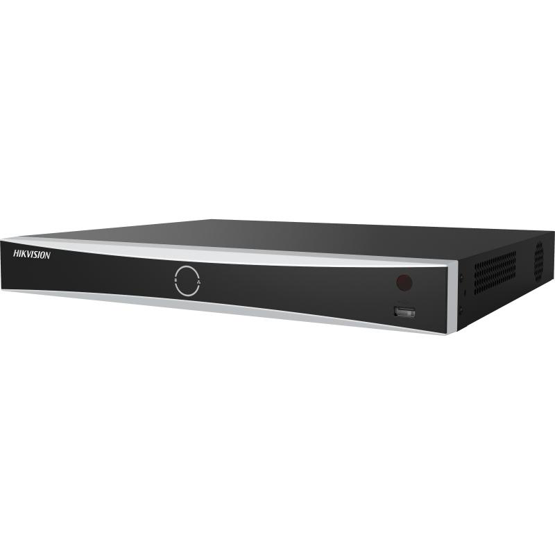 NVR Hikvision 16 canale AcuSeek DS-7616NXI-I2/16P/VPRO; Up to 16-ch AcuSeek and AcuSearch function, Up to 8-ch facial recognition for face picture, Up to 16-ch IP camera inputs, Up to 32-ch 1080p decoding capability, H.265+/H.265/H.264+/H.264, iesiri: HDMI/VGA, 2x SATA max 20TB pe HDD, 16x POE, AI - NVR