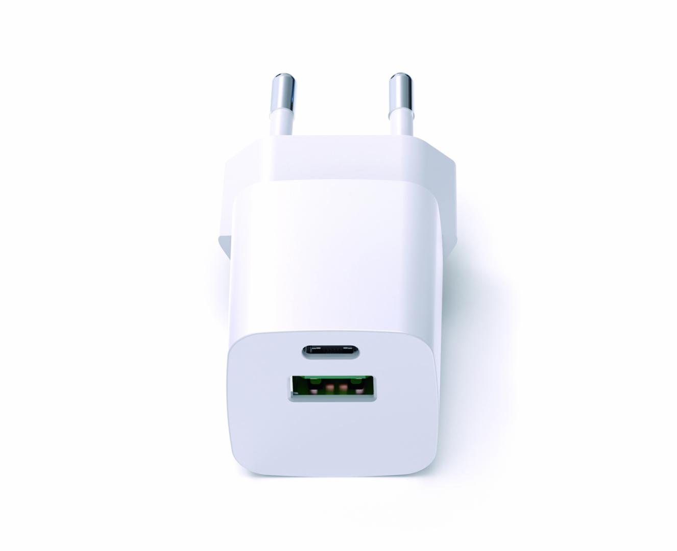 INCARCATOR SERIOUX 30W USB-C & USB-A de perete, Alimentator/încărcător cu USB, Ieșire USB-C: USB-C: 5V/3A, 9V/3A, 12V/2,5A, 15V/2,0A, 20V1,5A (30W) PPS: 3,3V-11V/3,0A, 3,3V-16,0V/2,0A (33W), USB-A: 5V/3A, 9V/2A, 12V/1,5A (18W) USB-C+USB-A: 5V/3A (15W) - Incarcatoare telefoane - imaginea 2