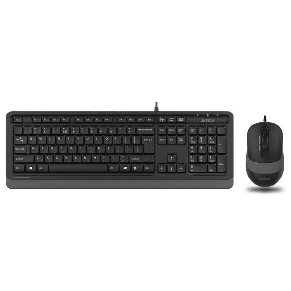 Kit Wired tastatura si mouse A4Tech Fstyler F1010, taste numerice, Negru - Kit mouse tastatura