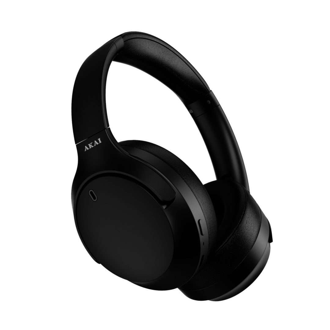 Casti Over-ear AKAI BTH-P200ANC, Wireless, noise-canceling, Negru - Casti audio