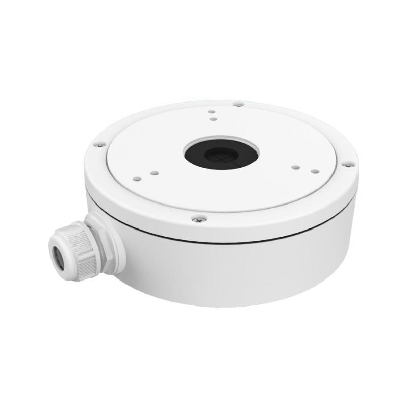 Hikvision Junction box DS-1280ZJ-S ideala pentru montarea camerelor dome/bullet si protejarea cablurilor de legaturi. Confectionata din metal si poate sustine pana la 4.5 kg, culoare alba, dimensiuni :137 mm × 54 mm × 171.5 mm, greutate : 0.66kg. - Accesorii
