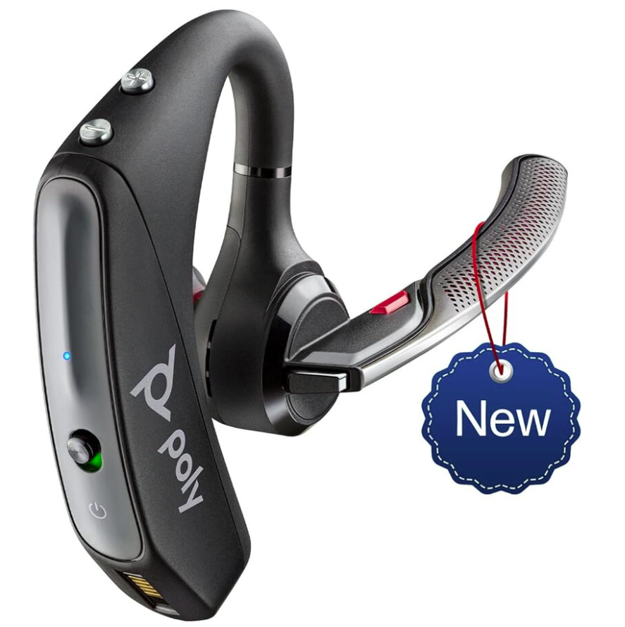 Casti In-ear Poly Voyager 5200, Wireless, noise-canceling, Negru