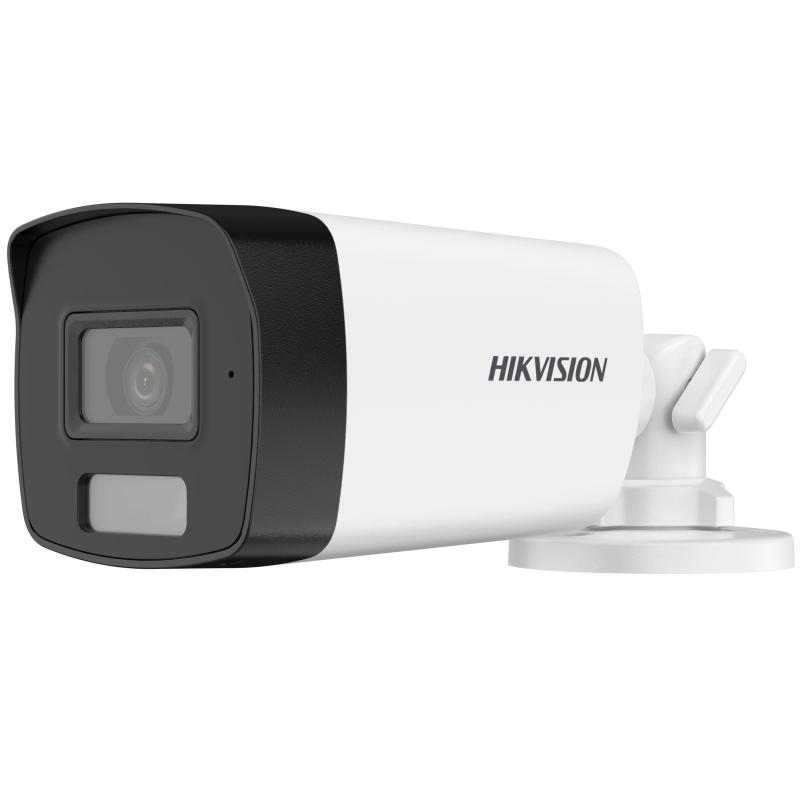 Camera de supraveghere Bullet 4K Hikvision DS-2CE17U0T-LF(2.8MM), lentila fixa 2.8mm, iluminare min: 0.01 Lux @ (F1.6, AGC ON), 0 Lux cu lumina alba: 40m, IR 40m, iesire TVI, alimentare: 12 VDC ± 25%, 0.52 A, max. 6.3 W, protectie: IP67, dimensiuni: 216.6 mm × 78.9 mm × 75.4 mm, greutate: 340g - Securitate