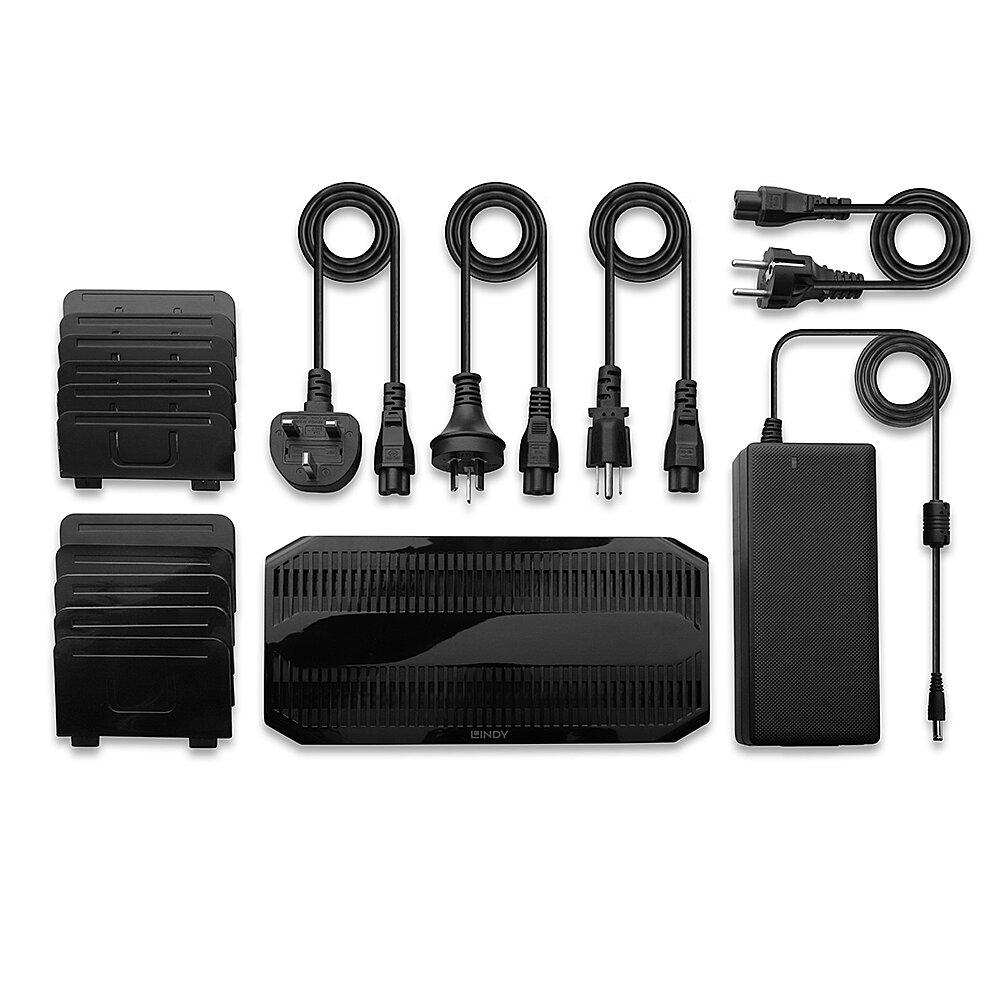 Hub USB Lindy 120W 10 Port USB Charging Station USB-A, 10 porturi, Negru - Hub-uri USB