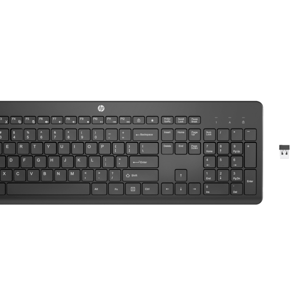 Kit Wireless tastatura si mouse HP 235, taste numerice, negru - Kit mouse tastatura