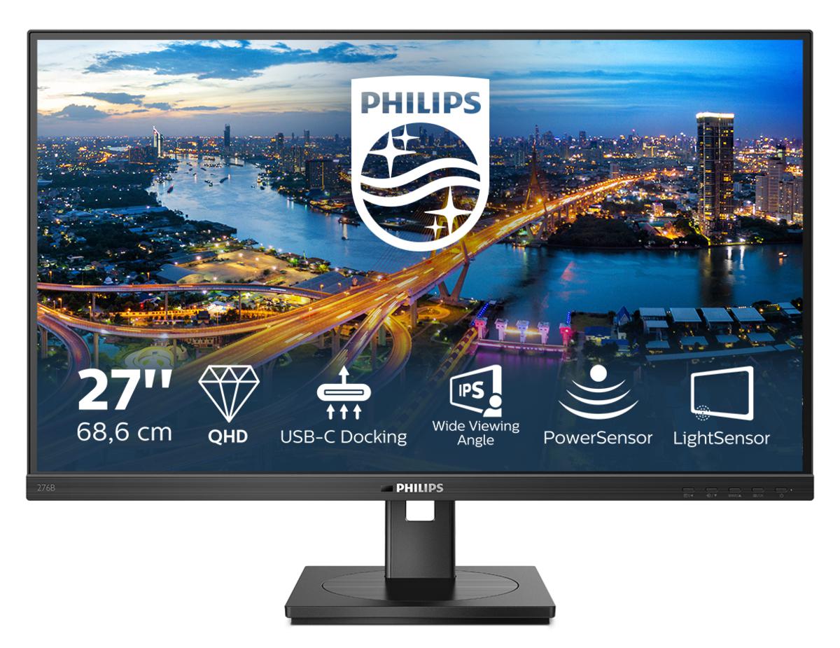 Monitor Consumer Philips 276B1/00, 27", 2560 x 1440 pixeli, Black, 3 ani Garantie