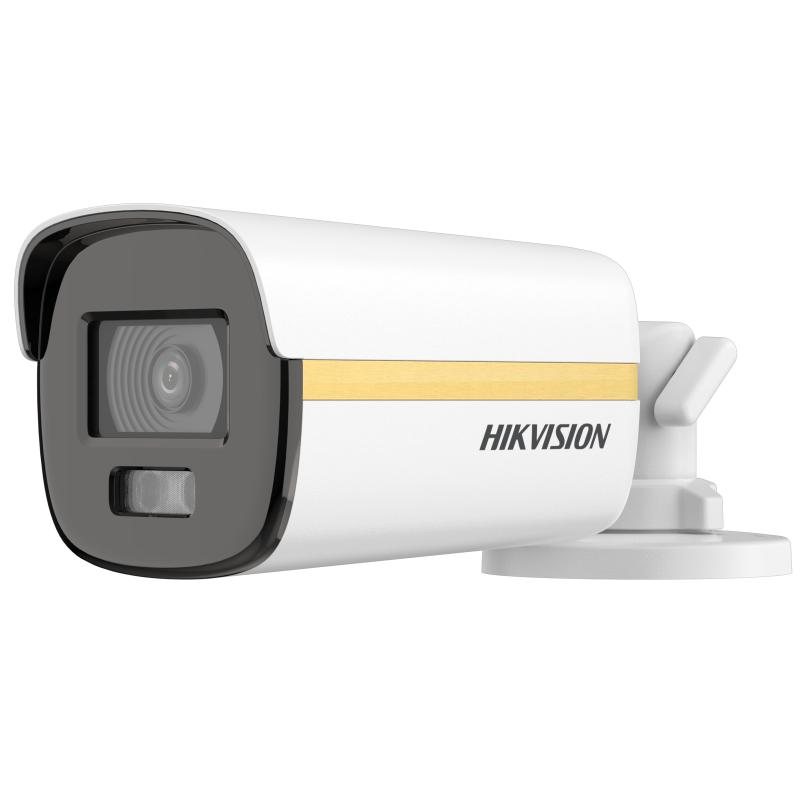 Camera de supraveghere Bullet 3K ColorVu Dual-light PoC Hikvision DS-2CE12KF3T-LE(2.8MM), lentila fixa: 2.8mm, iluminare min.: 0.0005 Lux @ (F1.0, AGC ON), 0 Lux, IR: 40m, lumina alba: 40m, alimentare: 12 VDC± 25%, PoC.at, Max.7.8 W, protectie: IP67, dimensiuni: 194.2 mm × 78 mm × 74.5 mm, greutate - Securitate