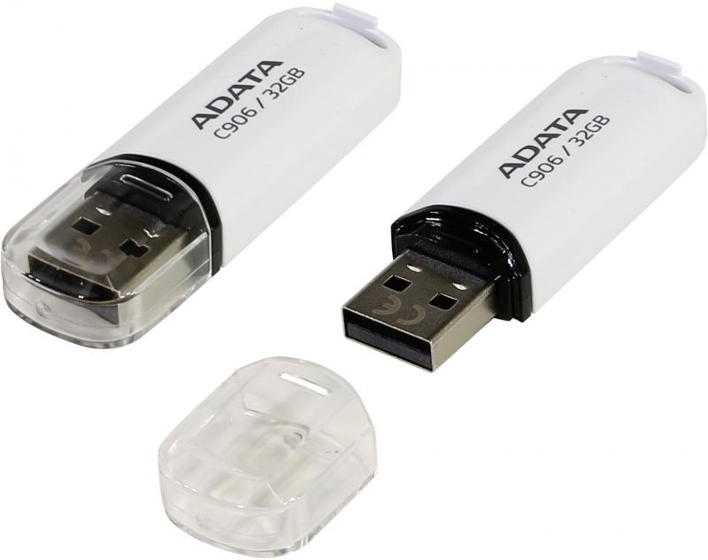 Memorie USB ADATA C906 32 GB, USB 2.0, Alb - Memorii USB