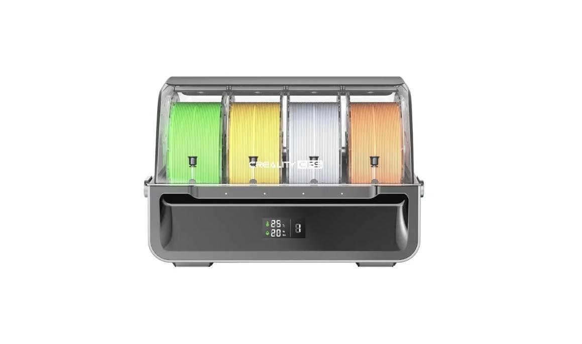 CREALITY CFS MULTI FILAMENT SYSTEM, Pentru printare 3D multi color sau multi filament, Compatibil cu Creality HI si Creality K2 Plus, Dimensiuni: 379 × 314 × 276 mm, Greutate: 4.56kg, Numar filamente suportate: 4, Diametru filament compatibil: 1.75mm, diametru 197-202mm, latime: 42-68mm - Imprimante 3D