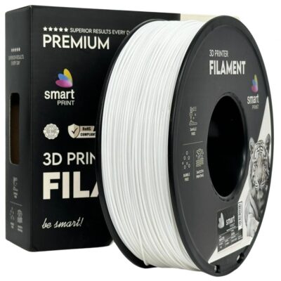 SMART PRINT FILLAMENT 1KG ASA WHITE, Rezistenta UV, Finisaj mat, Diametru: 1.75mm, Greutate: 1KG, Temperatura duza: 220C – 250C, Temperatura platforma printare: 95C – 110C. - Accesorii imprimare 3D