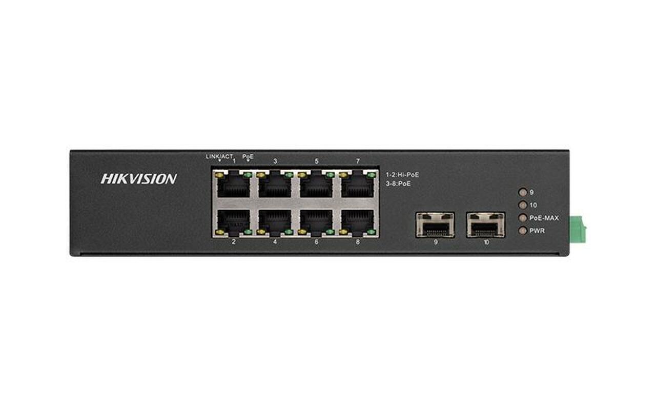Switch Hikvision DS-3T0510HP-E/HS, 8-Port, PoE - PC, Periferice & Software