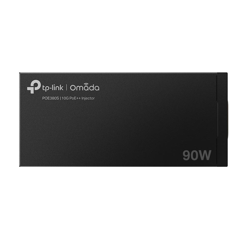 „Omada 10G PoE++ Injector Adapter PORT: 1× 10Gbps PoE Port, 1× 10Gbps Non-PoE Port SPEC: 802.3bt/at/af Compliant, 90 W PoE Power, Data and Power Carried over the same cable, Steel Case” - Accesorii switch-uri