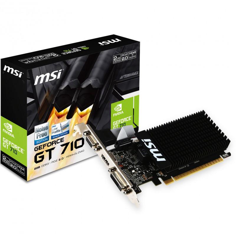 Placa video MSI GeForce GT 710, 2GB DDR3, PCI Express 2.0, 64-bit - Componente PC