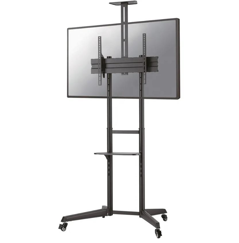 Stand podea mobil/fix Neomounts FL50-550BL1; pentru display-uri cu diagonale 37"-70", sistem de prindere VESA 100x100~600x400, greutate maxima suportata 50kg, tilt +5°/-12°, inaltime reglabila manual 1285-1450mm; management cabluri, 2 stalpi; dimensiuni 871x678x1966; culoare negru. Garantie 5 ani